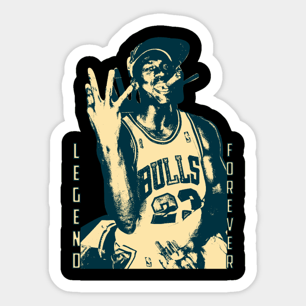 Basketball always forever Sticker by White Name